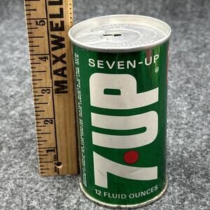 Vintage 7-Up Tin Can Music Box Kramer Products St Louis Advertising Collectible
